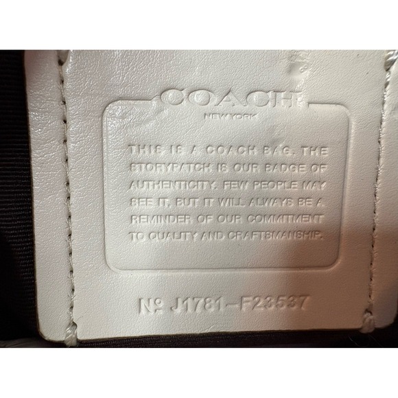 Off white vintage Lexi shoulder coach bag purse - Picture 7 of 9